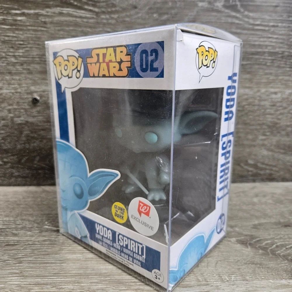Funko Pop! Star Wars Lot - Yoda + Mandalorian- Glow Walgreens + EE Exclusive 2